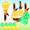 Jugana Pop and Catch Ball Game - Kids Toys Activities Outdoor Indoor Game Pop Pass Catch Ball Game with 4 Catch Launcher Baskets and 8 Balls for Boy Girl Party Birthday Age 5 6 7 8 9 10