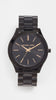 Michael Kors Women's Slim Runway Black Watch MK3221