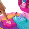 Polly Pocket Groom & Glam Poodle Compact Playset with 2 Micro Dolls, Color Change & Water Play