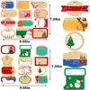 432pcs Christmas Gift Tags Self Adhesive Gift Tag Stickers, Decorative Stickers for Holiday Presents & Packages,to and from Christmas Labels