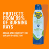 Banana Boat Ultra Defense MAX Skin Protect Clear, Broad Spectrum, Ultra Mist Sunscreen Spray, SPF 100, 6oz, blue cyan