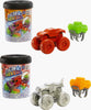 Hot Wheels Monster Trucks Color Reveal 2-Pack & Clip-On Water Tank, 2 Toy Trucks with Surprise Reveals (Styles May Vary)