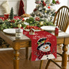 Artoid Mode Red Snowman Let It Snow Winter Table Runner, Seasonal Christmas Kitchen Dining Table Decoration for Home Party Indoor 13x72 Inch