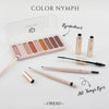 Color Nymph Makeup Bag For Teens Women With Makeup Kit Makeup Bag Travel Included Cosmetic Bag Eyeshadows Face Powder Concealer Liquid Blush Eyebrow Pencil Eyeliner Lipgloss Mascara Brushes