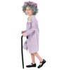 Cotton Girls 100 days of school costume Grandma dress Halloween Little Old Lady Costume for kids (1 Floral, 9)