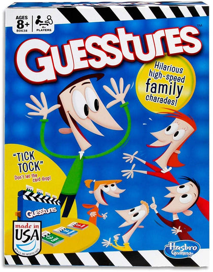 Hasbro Gaming Guesstures Game, Charades Game for 4 or More Players, Family Party Game for Ages 8 and Up