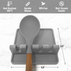 Silicone Utensil Rest with Drip Pad for Multiple Utensils, Heat-Resistant, BPA-Free Spoon Rest & Spoon Holder for Stove Top, Kitchen Utensil Holder for Spoons, Ladles, Tongs & More - by Zulay