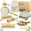 Stoies International Wooden Music Set, Percussion Kids Musical Instruments, Montessori Unique Play Toddler Musical Instruments for Kids Ages 3, 5, 9, 12- Baby Musical Toys, Baby Musical Instruments