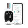 keto-mojo gk+ bluetooth glucose & ketone testing kit + free app for ketosis & diabetes management. 20 blood test strips (10 each), meter, 20 lancets, lancing device, and control solutions