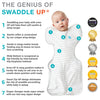 Love to Dream Swaddle UP Self-Soothing Sleep Sack 8-13 lbs, Lightweight Spring Swaddle for Dramatically Better Sleep, Snug Fit Calms Startle Reflex, 0.2TOG, Olive, Small