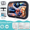 Baby Car Mirror Gifts for Newborns: Ease of Installation Non-Shaking Stability Car Seat Mirror Rear Facing Shatterproof Backseat Mirror View Infant Curved Wide-angle Carseat Mirror - AMTIFO A25