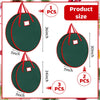 Wesnoy 6 Pcs Christmas Wreath Storage Container 24/30/36