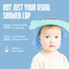 Walnut Tree Infant Love Baby Essential Shower Cap Hat | Baby Bath Head Cap Visor for Washing Hair - USA Pediatricians Recommended Shower Protection [11 MONTHS OLD+ RECOMMENDED] (Sky Blue)