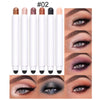 Lucoss 6PCS Cream Eyeshadow Stick, Shimmer Matte Eye Shadow Sticks Waterproof Glitter Eyeshadow Stick Pencil, Long Lasting Champagne Blcak Metallic Eye Shadow Stick for Women Eyes Makeup