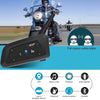 EJEAS V6 Pro Motorcycle Bluetooth Headset, 2 Riders Intercom Bluetooth 5.1 Helmet Communication System with Hands-Free Call and Noise Reduction for Motorcycling Skiing and Climbing (2 Pack)