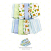 Spasilk 10 Pack Soft Terry Bath Washcloths - Newborn Boy or Girl, Blue Tiger