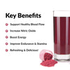 Force Factor Total Beets Drink Mix Superfood Powder with Nitrates to Support Circulation,Blood Flow,Nitric Oxide,Energy,Endurance,and Stamina,Cardiovascular Heart Health Supplement,30 Servings