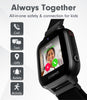 JrTrack 3 Smart Watch for Kids by Cosmo | Safe Cell Phone and GPS Tracker Watch | Calling & Text Messaging | SIM Card Included | SOS Alerts and Safety Features | Parental Controls | (Black)