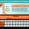 Compression Socks, 20-30 mmHg Graduated Knee-Hi Compression Stockings for Unisex, Open Toe, Opaque, Support Hose for DVT, Pregnancy, Varicose Veins, Relief Shin Splints, Edema, Black XX-Large