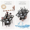 Luckyiren Acrylic Makeup Brushes Drying Rack, Brushes Dryer, Collapsible Holder Stand Tree Tray Support Display for Makeup Artist Nail Brushes Paintbrushes Makeup Lovers, 28 Slot, Black, Unisex