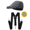 Z-Shop Old Man Costume for Boys 100th Day of School Kids Grandpa Old Person Vest with Hat,2-6