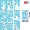 GRACCEE 9 Sheets Christmas Window Clings,Christmas Tree Snowman Snowflakes Reindeer Window Decals for Winter Glass Christmas Window Decoration