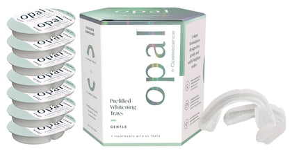 Opal by Opalescence Go - Prefilled Teeth Whitening Trays - Gentle - (7 Treatments) - Hydrogen Peroxide - Cool Mint - Made by Ultradent. Op-Tr-Gent-5526-1