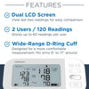 OMRON Gold Blood Pressure Monitor, Premium Upper Arm Cuff, Digital Bluetooth Machine, Stores Up To 120 Readings for Two Users (60 readings each)