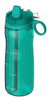 Pogo BPA-Free Tritan Plastic Water Bottle with Soft Straw Lid, 18 Oz, Teal