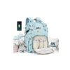 Diaper Bags for Mom Dad Baby Girls Boy, Cute Mult Nappy Bag Travel Back Pack,Waterproof Maternity Changing Stuff with USB Charging Port Stroller Straps Large Blue