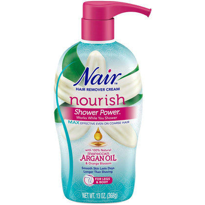 Nair Moroccan Argan Oil Shower Cream Hair Remover, 13.0 oz.