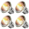 Lachesan Turtle Heat Lamp 4-Pack, 50W UVA UVB Reptile Turtle Light Bulbs for Amphibian Tanks, Terrariums, and Cages, Works with Various Lamp Fixtures