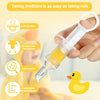 3 Pieces Baby Oral Feeding Syringe Baby Feeder Dispenser Syringe Dropper Feeder Infant Feeding Utensils with Nipple Pacifier for Feeding Medicine Water Juice Suitable for Infants Newborns (White)