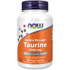 NOW Supplements, Taurine 1,000 mg, Double Strength, Nervous System Health*, 100 Veg Capsules