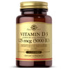 Solgar Vitamin D3 (Cholecalciferol) 125 MCG (5000 IU), 100 Softgels - Helps Maintain Healthy Bones & Teeth - Immune System Support - Non GMO, Gluten Free, Dairy Free - 100 Servings