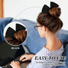 4 Pieces Deft Hair Bun Maker Doughnut Hair Bun French Hairstyle (Black, Khaki, White, Gray,Fabric)