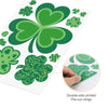 St Patricks Day Window Clings, Shamrock Window Stickers for St Patricks Day Decorations, 109 PCS Reusable Static Spring Window Clings for St Patricks Day Decor