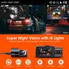 Vantrue N4 3 Channel Dash Cam, 4K+1080P Front and Rear, 1440P+1440P Front and Inside, 1440P+1440P+1080P Three Way Triple Car Camera, IR Night Vision, 24 Hours Parking Mode, Support 256GB Max