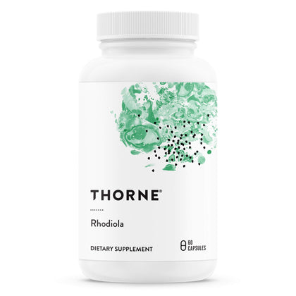 THORNE Rhodiola - Botanical Supplement for Stress Relief - Enhances Sleep, and Mental Focus - 60 Capsules