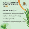 Sunny Isle Rosemary Mint Hair and Strong Roots Oil 3oz | Infused with Biotin & Jamaican Black Castor Oil | Strengthen and Nourish Hair Follicles | Dry Scalp, Split Ends