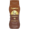 Coppertone Tanning Sunscreen Lotion, Water Resistant Body Sunscreen SPF 15, Broad Spectrum SPF 15 Sunscreen, 8 Fl Oz Bottle