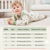 Looxii Baby Sleep Sack with Feet 18-24 24-36 Months 2.5 TOG Cotton Quilted Winter Baby Wearable Blanket Toddler Winter Sleepsack for Early Walker Green