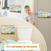 Potty Training Chart - Construction Toilet Training Reward Chart with 270 Potty Training Stickers Crown Sticker Chart for Girls Toddler Kids Potty Training for Ideal Gift Birthday