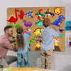 Craftstory Dinosaur Flannel Felt Story Board Set for Toddlers - 3.5 Feet Animals Dinosaur Figures Toys for Kids Montessori Storytelling Interactive Playset