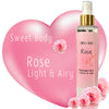 Sweet Body ROSE Soft & Fresh Womens Body Mist, Fine Fragranced Body Perfume Misting Spray, Sensual light scent Fragrance, Hair & Body Spritz Essential Oils 6oz. (Rose) Pack of 1