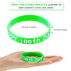 WILLBOND 100th Day of School Silicone Bracelets Wristbands Rubber Bracelets Happy 100th Day of School Rubber Bracelets for School Party Supplies Decoration (25 Pieces)