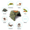 Reptile Rock Hide Cave - World 9.99 Mall Reptile Rock Hide Habitat Decoration|Natural,Non-Toxic, Made of Resin | Hideout for Small Lizards, Turtles, Reptiles, Amphibians,Fish