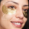 Wander Beauty Baggage Claim - Gold Foil Under Eye Patches For Dark Circles and Puffiness - Under Eye Mask Depuffs & Firms - Brightening Eye Mask for Under Eye Bags (6 Pairs)