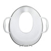 Nuby Easy Grip Safety Toilet Seat Trainer with Integrated Splash Guard for Toddlers & Kids, White, 1 Count