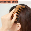 Moreinday Massage Comb Scalp Comb Loc Comb Green Sandalwood Head Massager for Hair Growth Hair Massage Wood Gift for Women